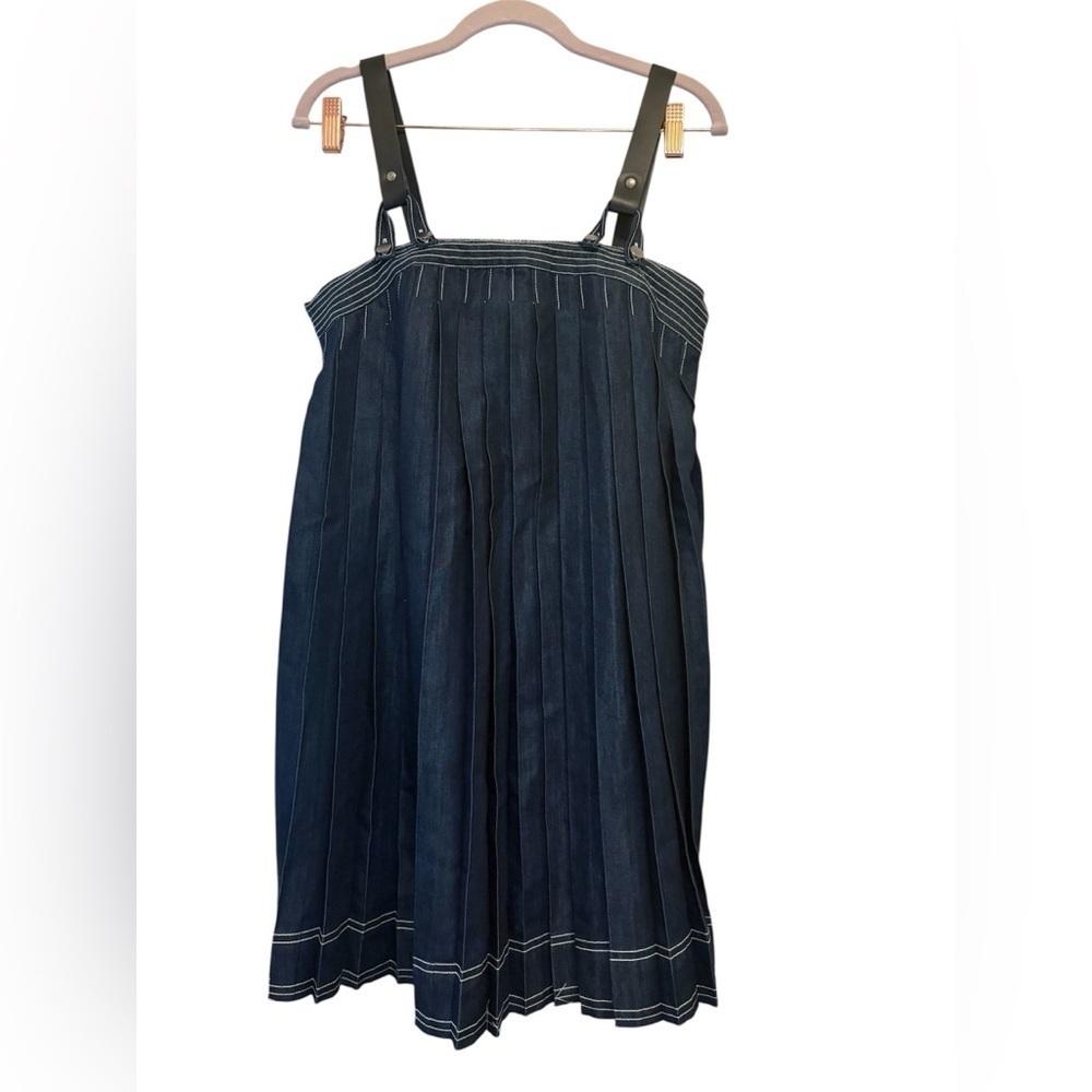 Pilcro Dark Blue Mini Dress with Black Straps